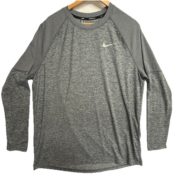 Nike Other - Nike XL Men's Long Sleeve Gray/Black Performance Training Top